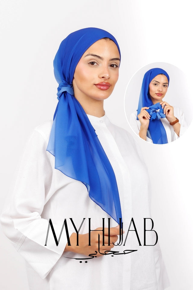 Foulard Lycra Dégradé - Bleu roi