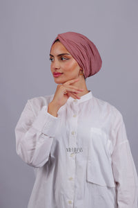 Turban Croisé Cotton - Rose cashire