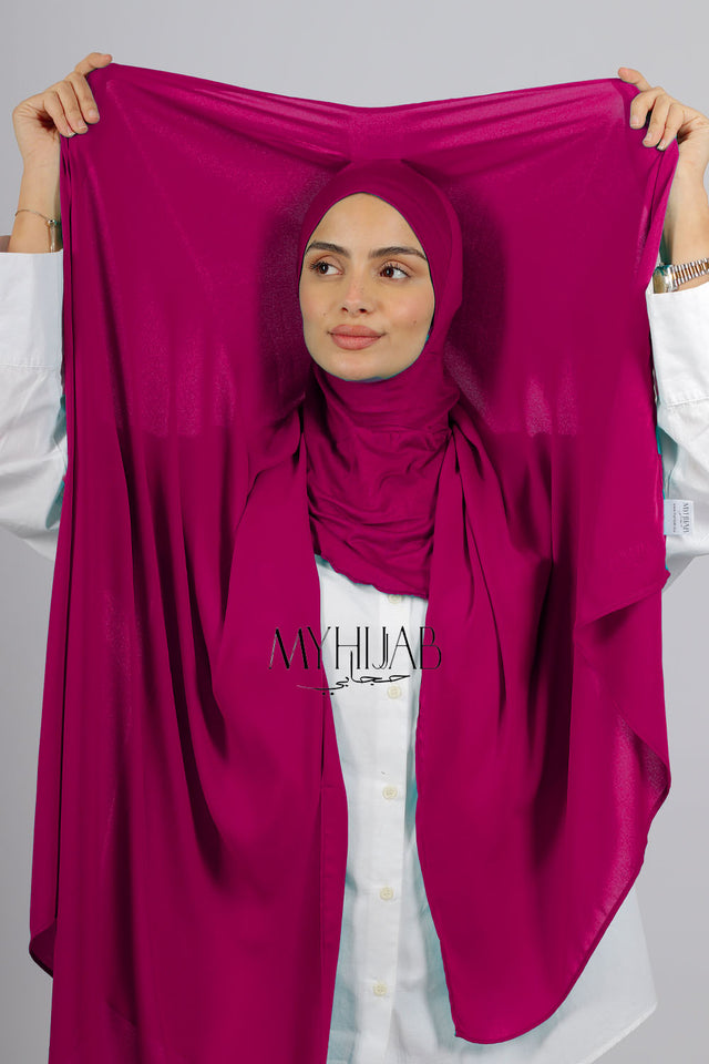 Crepe  Bonnet Ninja - Fushia Fonce