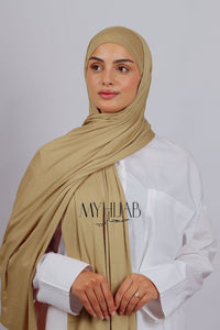 Lycra Bonnet Jasmine - Beige foncé