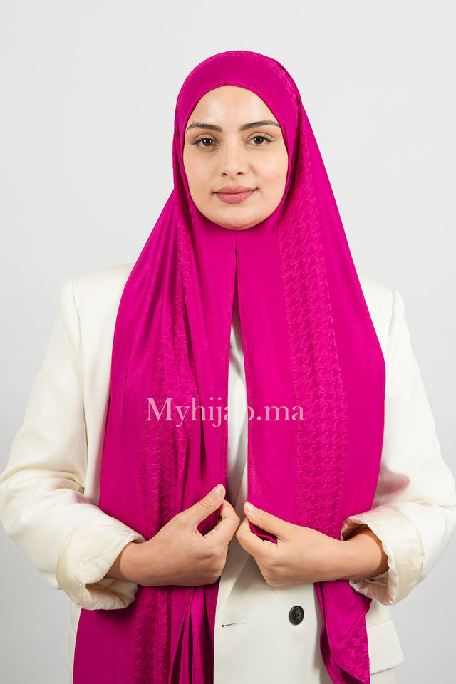 Lycra Instant kashkha - Rose fushia