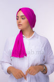 Dubai hijab - rose fuchsia clair