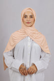 Lycra Bonnet Jasmine - Beige sauman