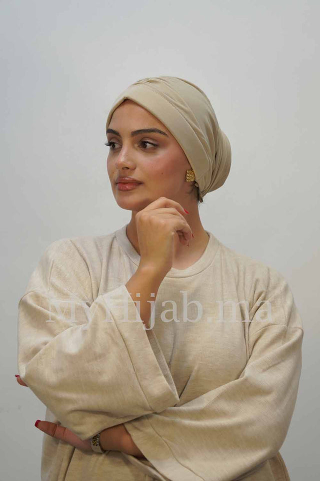 Dubai hijab - beige