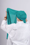 Crepe Bonnet Fermé - Turquoise clair