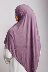 Jersey premium strass - Mauve