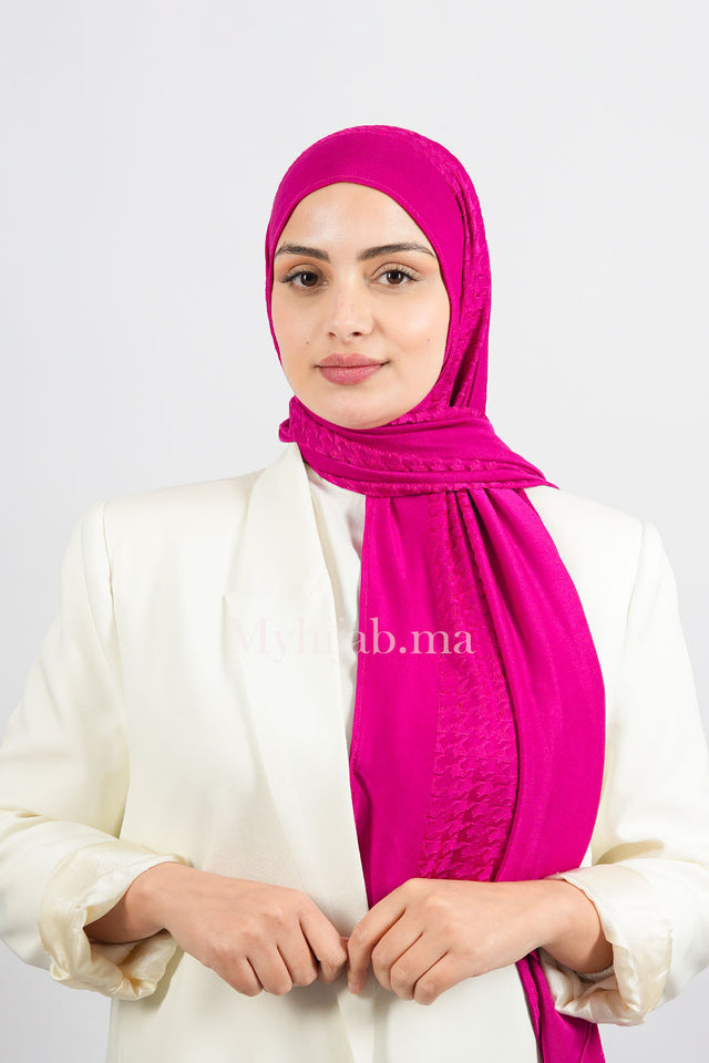 Lycra Instant kashkha - Rose fushia