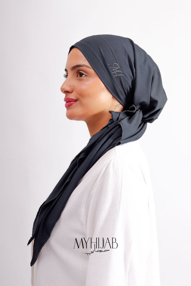 Turban Miral – Gris foncé