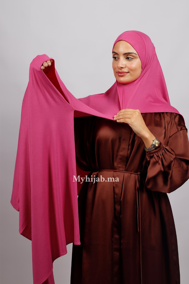 Lycra deux plis - Rose fushia