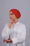 Turban Croisé Cotton - Rouge