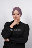 Turban Croisé Cotton - Mauve lila