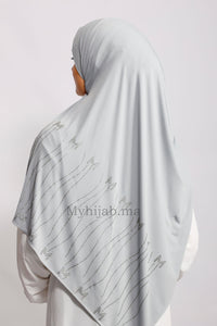 Jersey premium strass - Gris clair