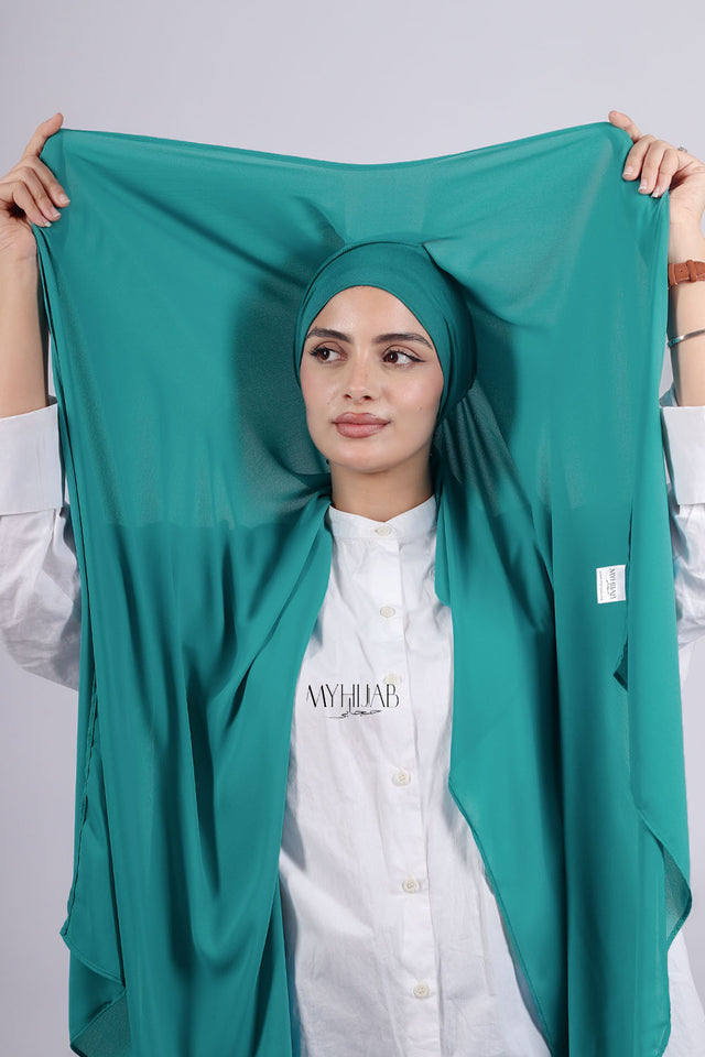 Crepe Bonnet Fermé - Turquoise clair