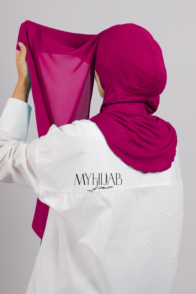 Crepe Bonnet Ninja - Rose indien