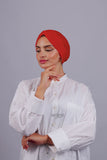 Turban Croisé Cotton - Rouge