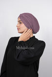 Turban Croisé Cotton - Mauve lila