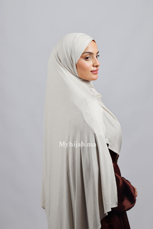 Lycra deux plis - Beige milk