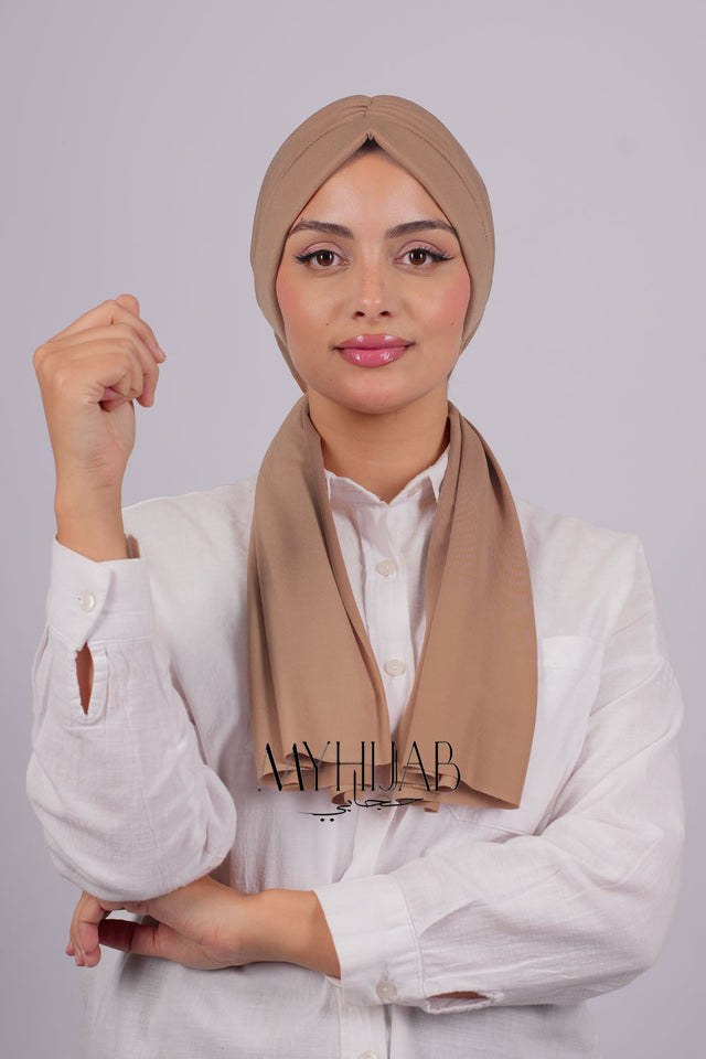 Turban Dubai - Beige Pink Foncè
