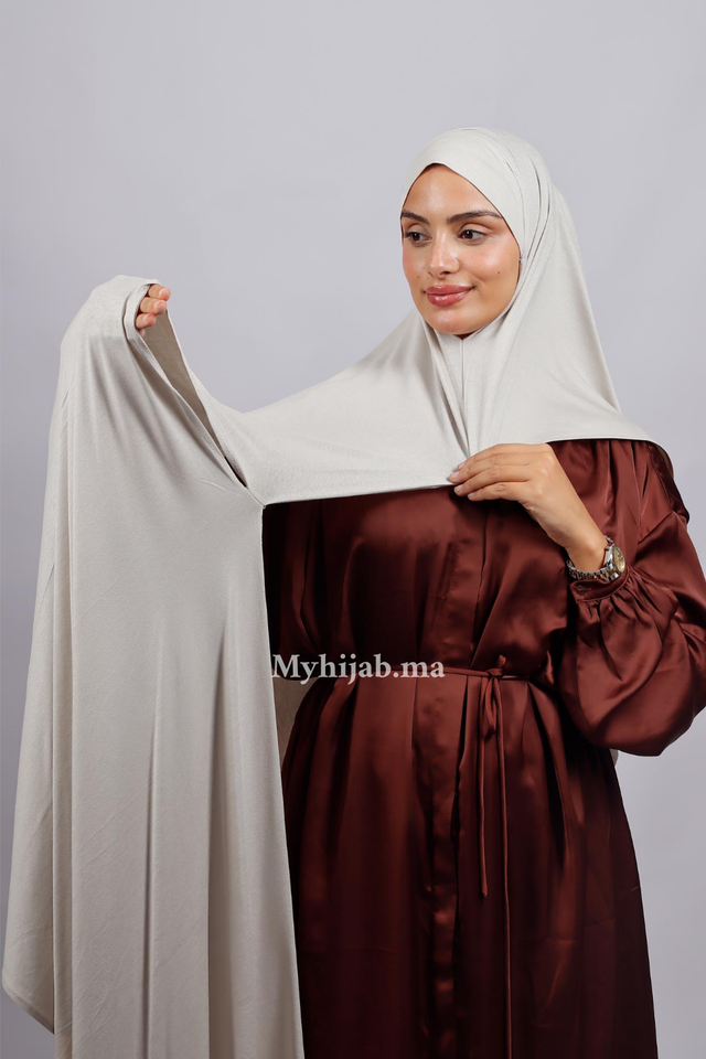 Lycra deux plis - Beige milk