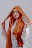 Lycra Tie Back - Orange brule