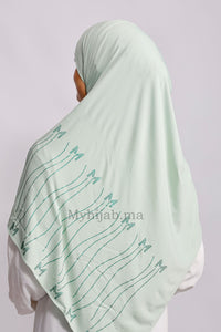 Jersey premium strass - Vert pastel