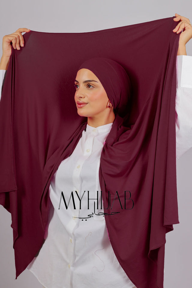 Lycra Bonnet Jasmine - Bordeaux