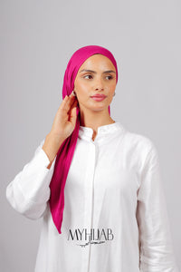 Foular Lycra - Rose fuchsia