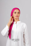 Foular Lycra - Rose fuchsia