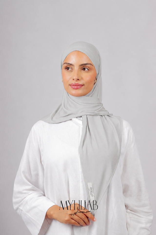 Foular Lycra - Gris clair