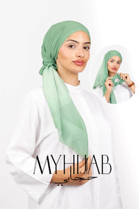 Foulard Turban Dégradé - Vert d'eau
