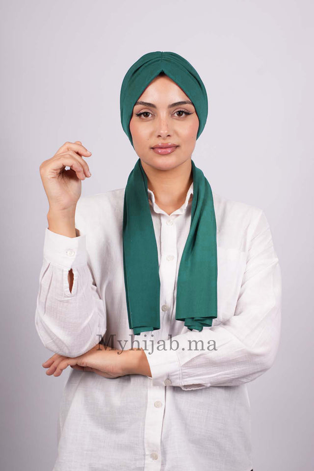 Turban Dubai - Vert pétrole