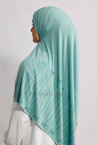 Jersey premium strass - Turquoise