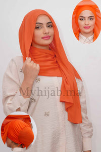 Crepe Bonnet Fermé - Orange