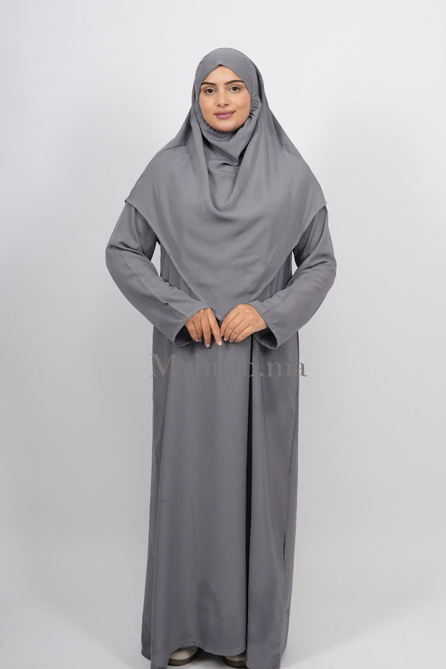 Tenue de Prière Crêpe - GRISE