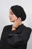 Turban Croisé Cotton - Noir