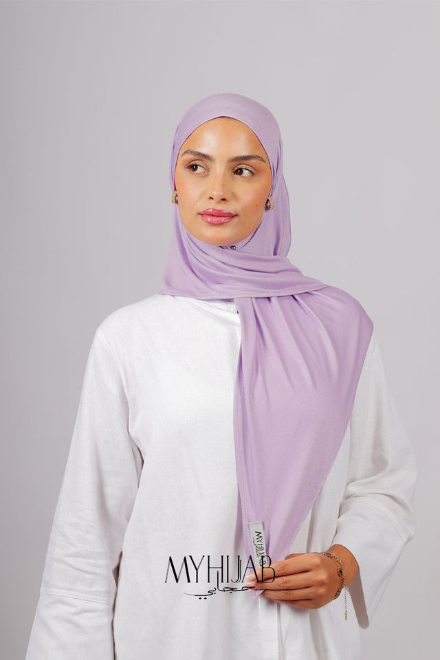 Foular Lycra - Mauve clair