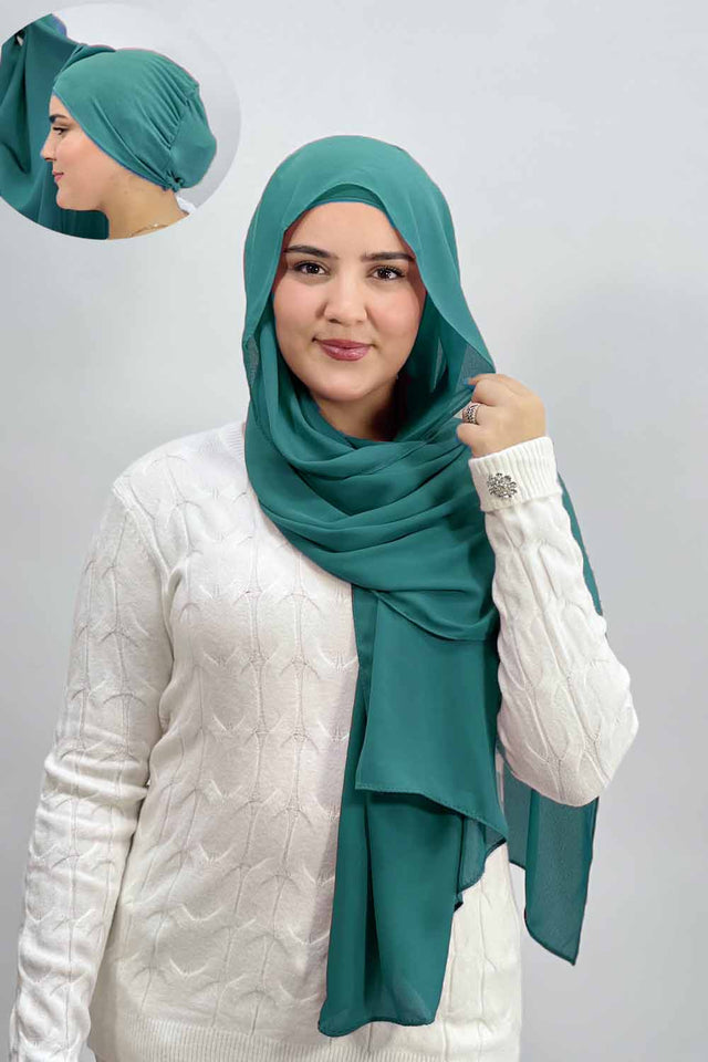 Crepe Bonnet Fermé -  Turquoise