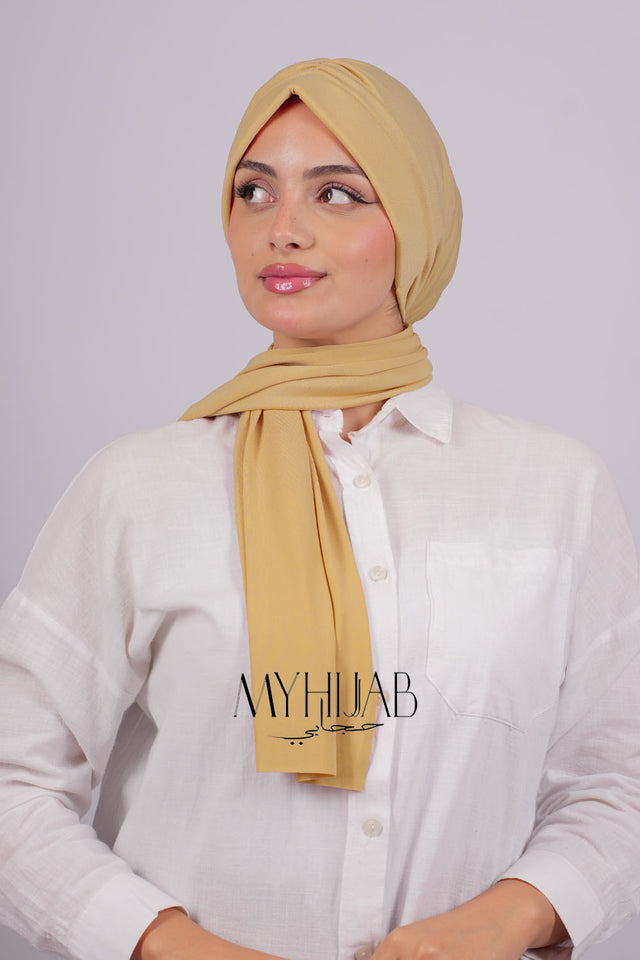 Turban Dubai - Moutarde Clair