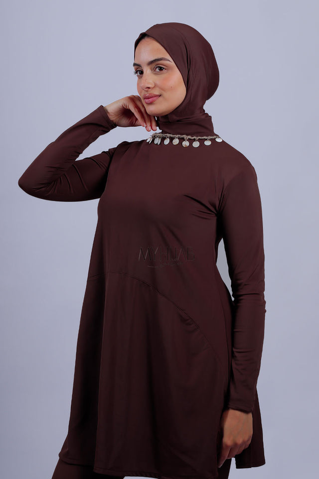 Burkini Layan - Marron Chocolat