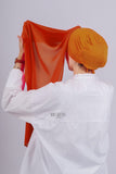 Crepe Bonnet Fermé - Orange