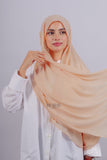 Crepe Bonnet Fermé - Beige saumon