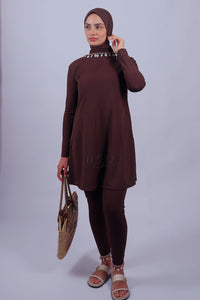 Burkini Layan - Marron Chocolat
