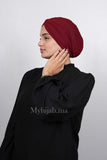 Turban Croisé Cotton - Grenat