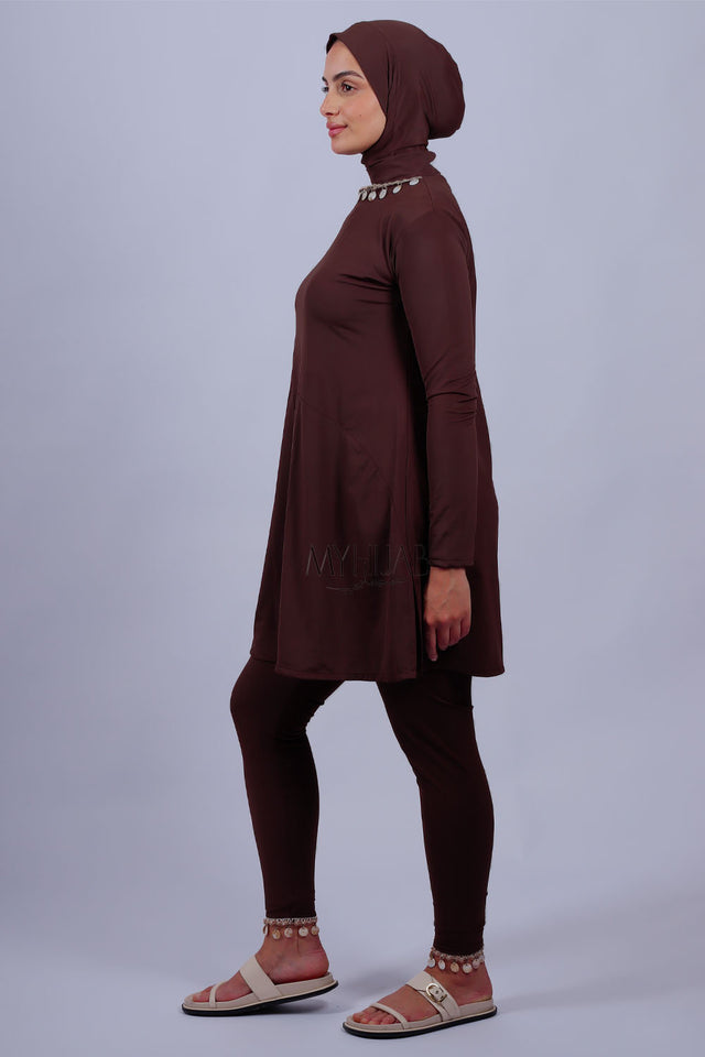 Burkini Layan - Marron Chocolat