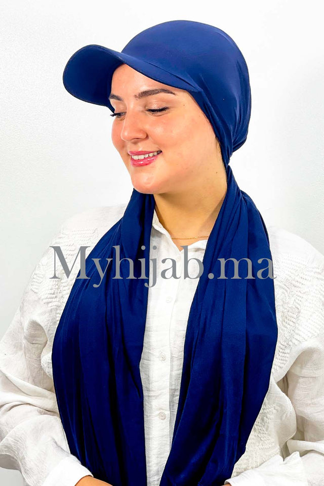 Châle Casquette - blue marine