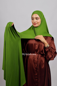 Lycra deux plis - vert