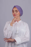 Turban Croisé Cotton - Mauve