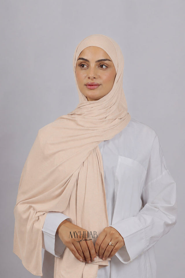 Lycra Bonnet Jasmine - Biege rose