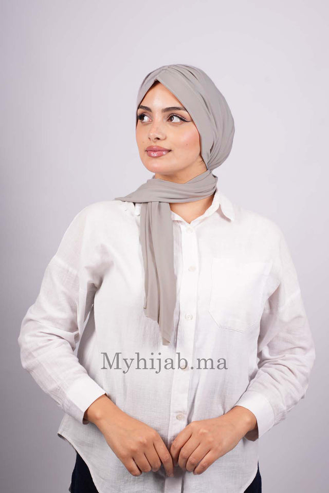 Turban Dubai - Gris fonce