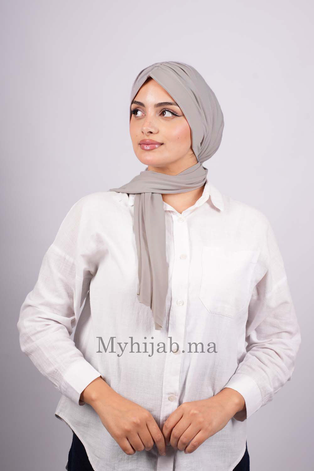Turban Dubai - Gris fonce